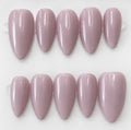 Poppy handcrafted press-on nails in natural & blush pink | Eleanor May Collective